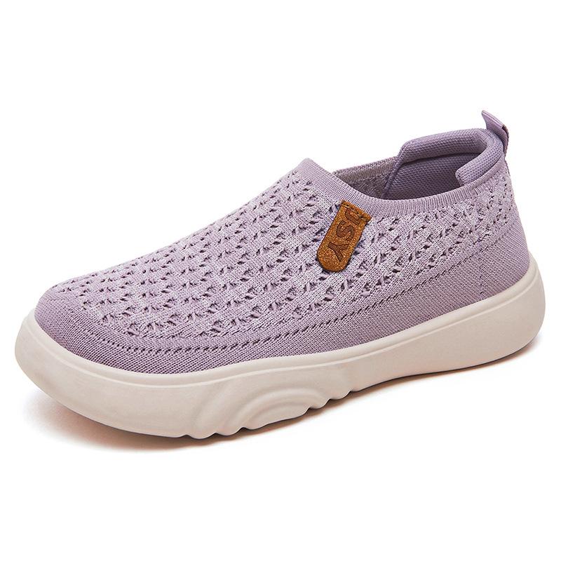 Women's Soft Sole Slip-On Cloth Shoes - Comfortable Summer Style for Middle-Aged and Elderly