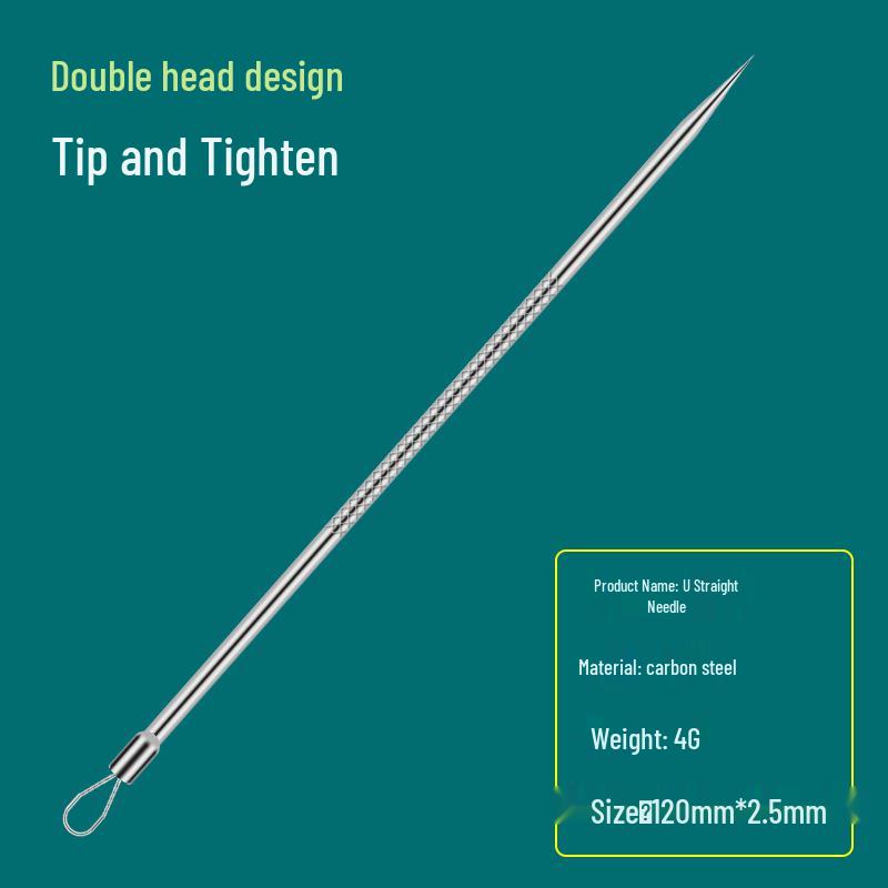 Precision Acne & Blackhead Removal Tweezers Set - Pimple Needle and Squeezing Tool