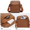 PU Leather Men's Shoulder Bag Waterproof Large Capacity Single Backpack Black Brown Men's Messenger Bags Men Women