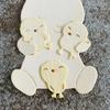 Bunnies Shape Cutting Dies Scrapbooking Stencils Carbon Steel Die Cut Templates for Card Making Packaging Decoration