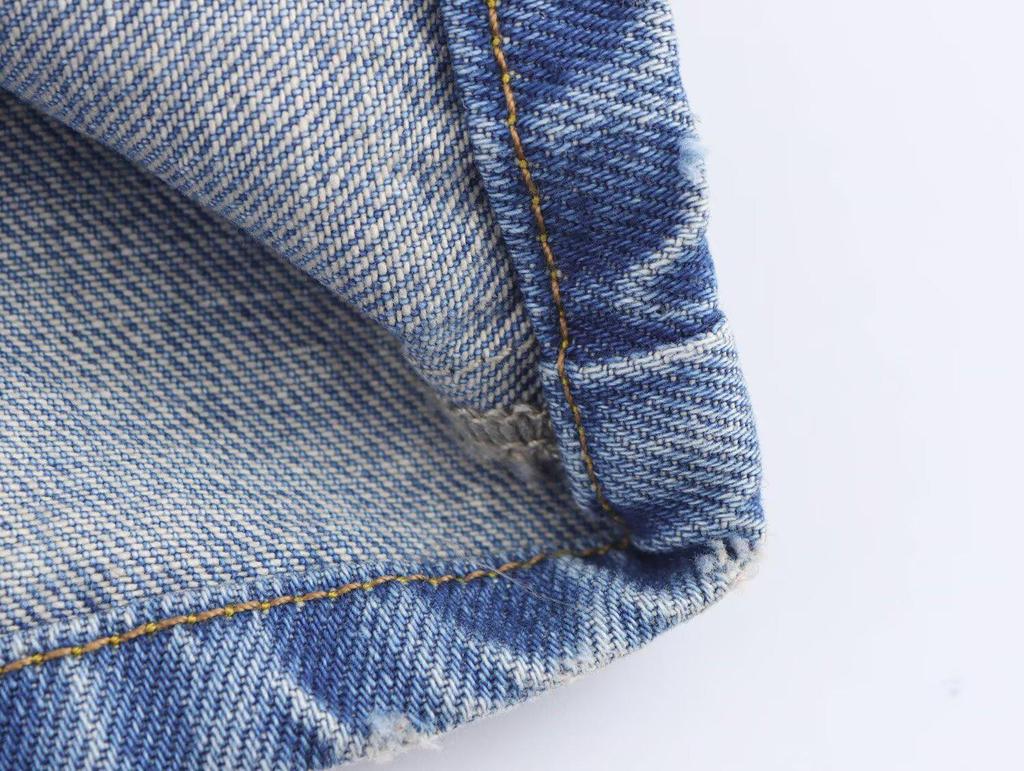 2025 Frühling Europäische & Amerikanische Mode High Waist Schlankmachende Gerade & Weitbeinjeans