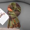 Ladies Plaid Scarf Female Student Versatile Shawl Double Sided Cute Girl Warm Scarf Tide