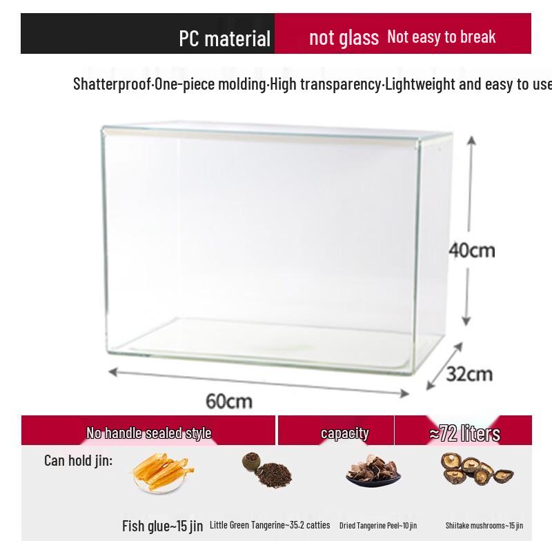 Transparent Stackable 72L Food Storage Box