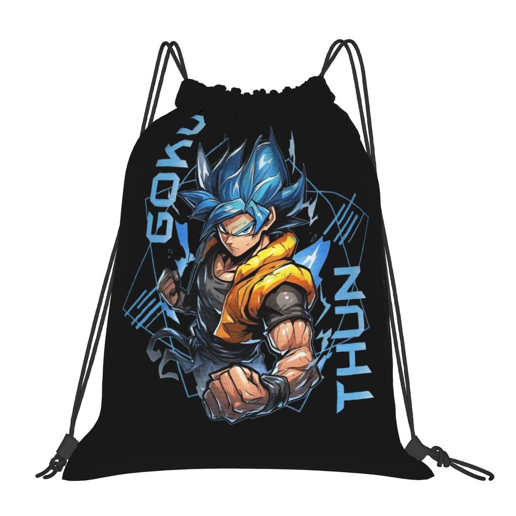 Custom DBZ Dragons Goku Ball Drawstring Bags for Shopping Yoga Backpacks Men Women Warrior Sports Gym Sackpack