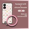 Bracelet Anti-knock Phone Case For TCL 505/T509K/T5094 Waterproof Cartoon Personality Solid Color Protective Soft Case