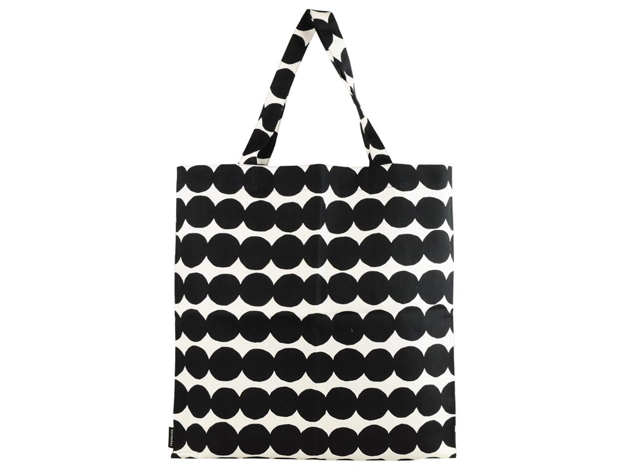 

Tote Bag Fabric Bag Eco Bag Cotton Bag cotton bag black Cotton bag Length 43cm x Width 42cm [Marimekko] 068955-190 White/Black Räsymatto white,