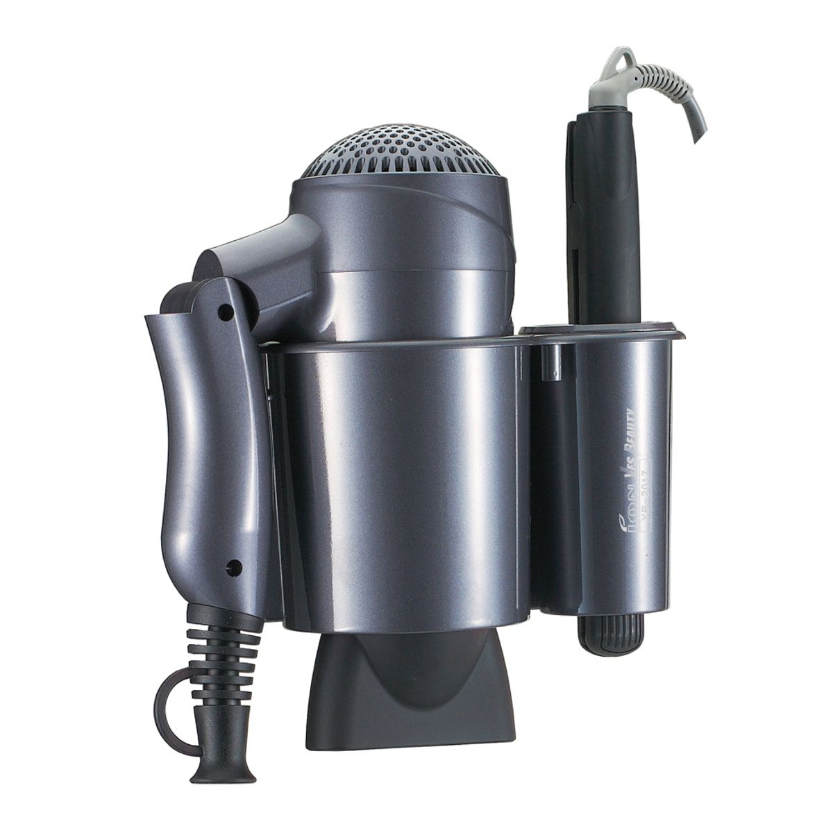 2-in-1 Wall-mounted Hair Dryer + Iron YB-2017