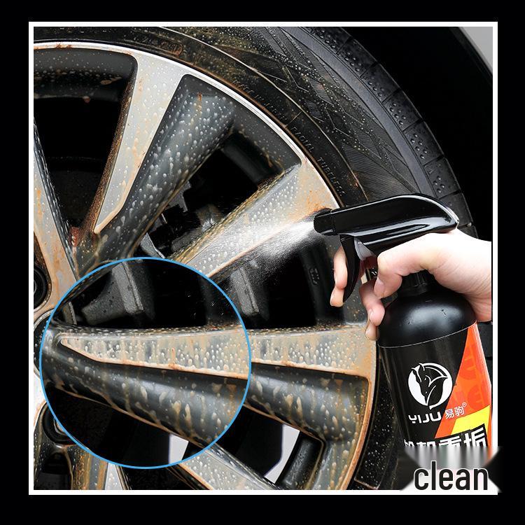 Wheel & Tire Rust Remover Spray - Cleans Car Rims, Eliminates Iron Powder, Safe for Aluminum Alloy