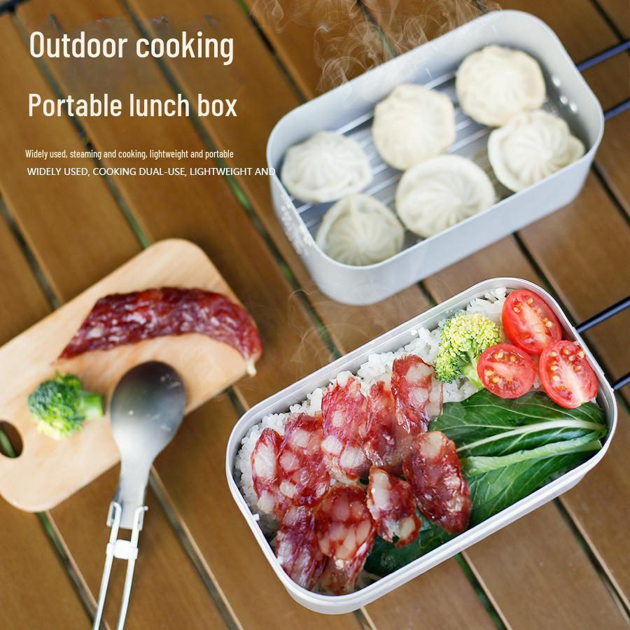 

Aluminum Alloy Portable Camping & Picnic Bento Lunch Box