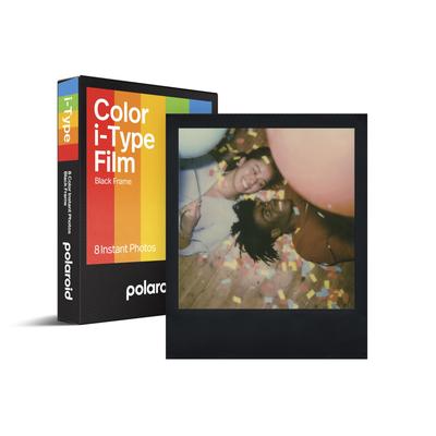 Polaroid Sofortbildfilm Farbfilm für Black Frame Edition schwarz i-Type – (8 Blätter, Rahmen) (6019)