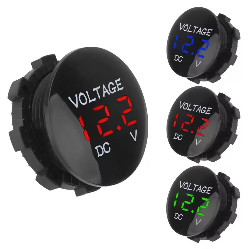 Led Display Voltage Meter Tester DC 12V-24V Mini Digital Voltmeter Ammete For Car Auto Motorcycle Boat ATV Truck Refit