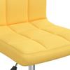 Vidaxl Swivel Dining Chair, Mustard, Fabric Upholstered