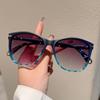Oversized Round Sunglasses for Women  New In Multicolor Rim Gradient Dark Glasses Fashion Vintage Travelling Shades