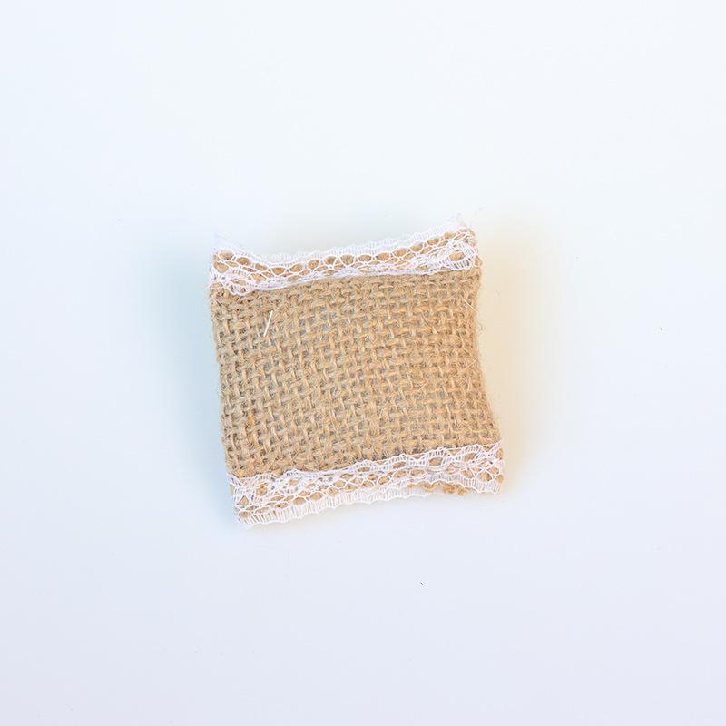 2Pcs 1/12 Dollhouse Simulation Mini Lace Pillow Sofa Cushion Living Room Decoration Dolls House Decor Accessories