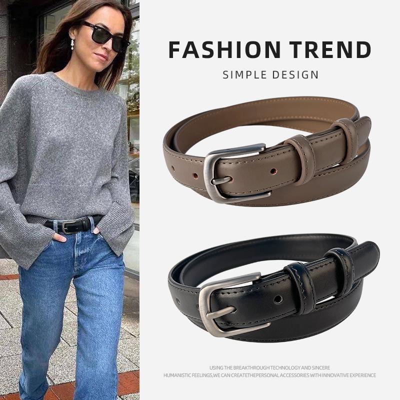 Women's Retro Casual Genuine Leather Belt: Versatile Cowhide Waist Belt