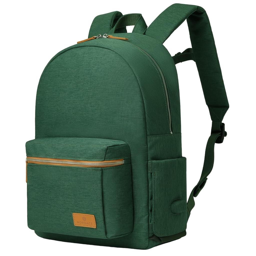 Nordace Siena Pro Classic Backpack - 13.3-inch Laptop Backpack, 18L Daily Backpack for Travel, Everyday Use, and Work, Green, Normal, Daypack