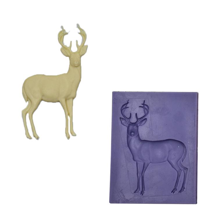 Christmas Reindeer & Snowflake Silicone Mold for Cake Decoration & DIY Baking