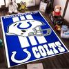 Indianapolis Colts Helmet Design Rug Non-slip Rug Suitable for Living Room and Bedroom Sofas Sofas