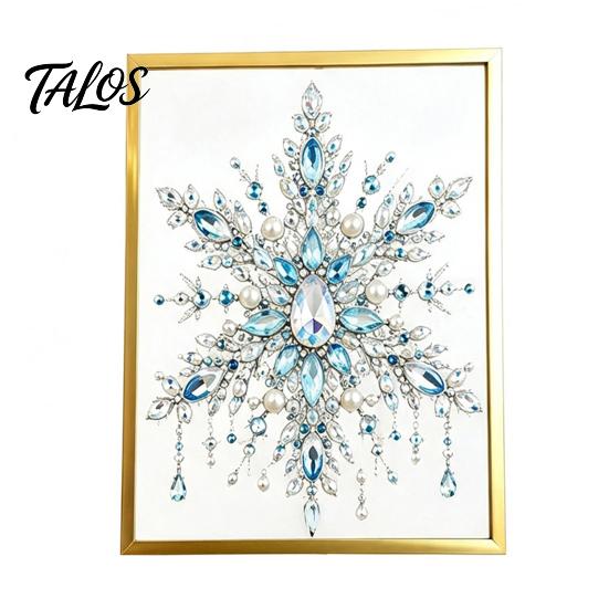 Colorful Plastic Craft Beads DIY Christmas Tree Jewelry Kit, Faux Crystal Bead Ornament Making Home Decor Ornaments Set for Kids Adults, Creative