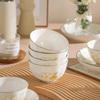 Bowl 2025 Dish Set Household Underglaze Ceramic Tableware Dish Set High Value Rice Bowl Combination