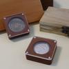 4pcs Four-Magnetic Acrylic Black Walnut Lid Window Commemorative Coin Box Medal Figure Collection Storage Packaging Gift Boxes