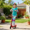 Foldable Electric Kids Scooter, Ride-on for Ages 7-14 Years, Red