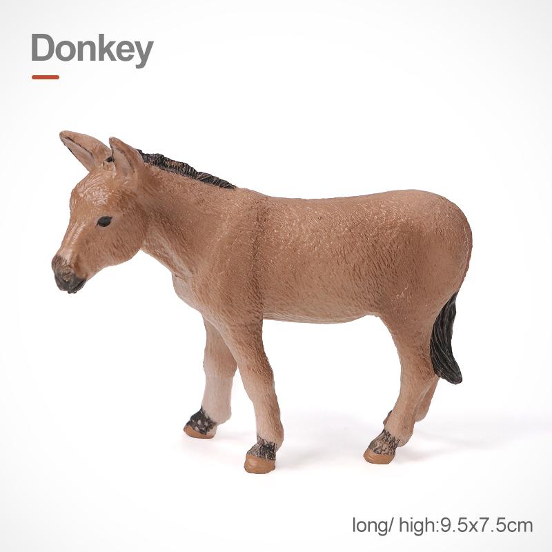 Simulation Farm Animals Poultry Cow Pig Dog Chicken Duck Goose Cub Figurines Model Action Figures Educational Toy For Kids