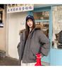 Large Fur Hooded Cotton-padded Coat Loose Winter Jacket