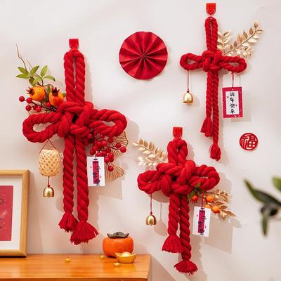 Chinese Knot Tassel Pendant Housewarming Moving Household Present Decoration Hanging Door Pendant Festival Decorative Ornaments