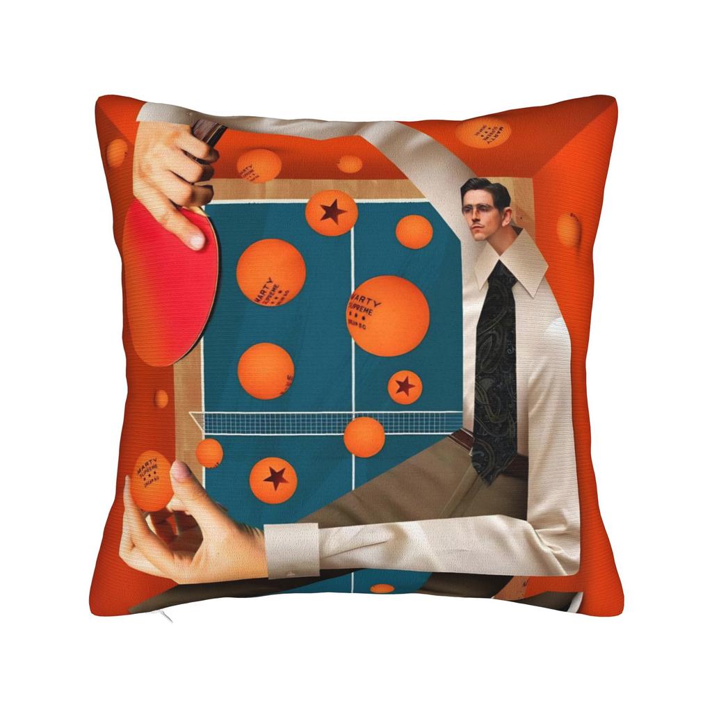 Marty Supreme Table Tennis Square Pillow Case Polyester Cushions For Sofa Movie Awesome Pillowcover Home Decor