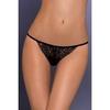 Obsessive - Femme - Zarter bestickter String - Schwarz - L/XL
