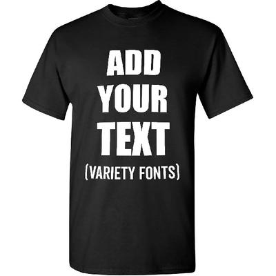 Προσαρμοσμένο T-Shirt Προσθέστε το Κείμενό σας Εξατομικευμένο T-Shirt για Άνδρες & Γυναίκες Βαμβακερό T-Shirt