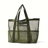 Mesh beach bag extra large capacity beach toy storage perfect for the beach and sea