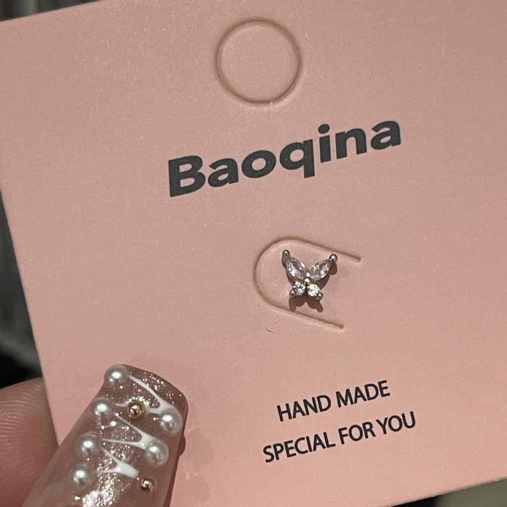 Kolekcja Kolczyków do Chrząstki ze Stali Tytanowej, Przyjaznych dla Snu, z Różowym Cyrkonem