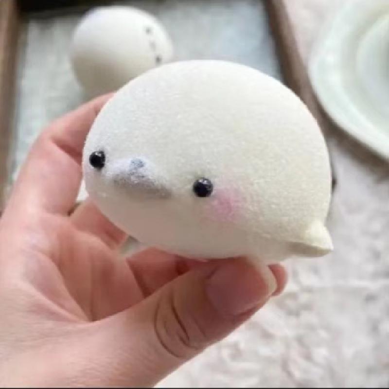 New Kawaii Mini Puppy Seal Chicken Handmade Silicone Pinch Squeeze Toy Adult Children Birthday Gift Squishy Toys
