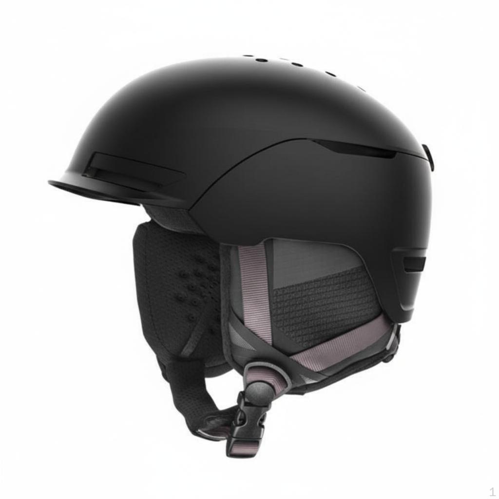 Ski Helmet, Adult Lightweight Protection, Adjustable, Versatile, Black S White