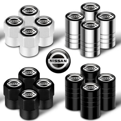4 uds. Tapones Metálicos para Válvulas de Neumáticos de Rueda de Coche, Cubiertas para Vástagos, Accesorios Para Nismo Almera Qashqai Altima Note Maxima Tiida J32