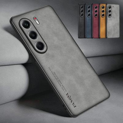 Case For TECNO CAMON 40 Pro Sheepskin PU Leather Shockproof Cover For TECNO CAMON 40 40Pro Matte Soft Silicone Bumper Shell