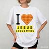 I Love Jesus T Shirt Unisex Unisex Cotton Short Sleeve Breakfast Tshirt Unisex Casual Round Neck Tshirts Oversized Streetwear