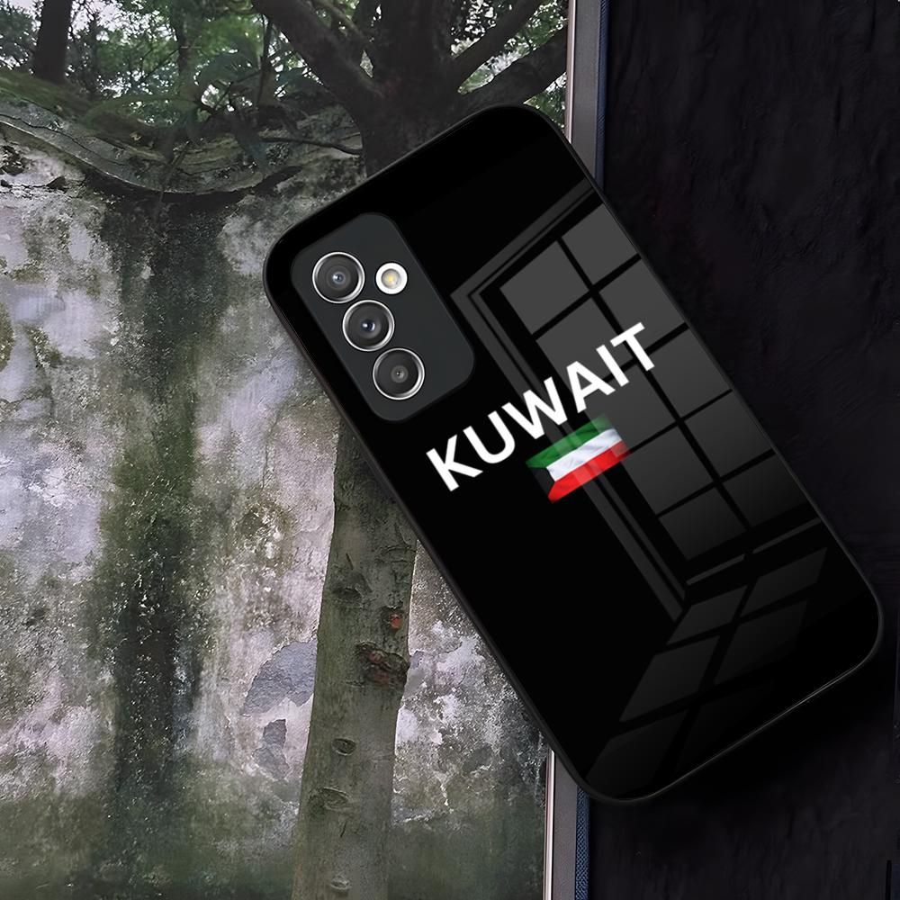 Kuwait Passport Flag Map Phone Case Glass For Samsung Galaxy S24 S26 S25 S22 S20 S23 S21 Ultra Fe Plus A16 A34 A54 A24 A52 A53 C Galaxy S25 FE