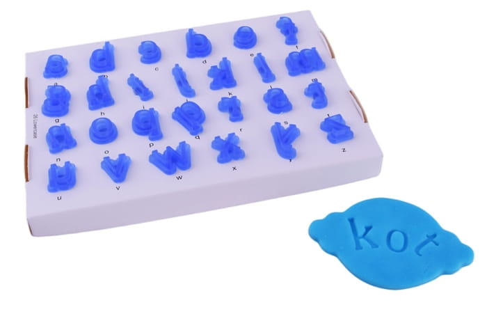 Sugar Fondant Lowercase Letters Alphabet Template