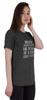 Inkmeso Womens Quote Top   Never Underestimate The Power Of A Girl With A Book   Graphic Print Tee