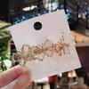 Fashion Crystal Butterfly Hair Clip Large Top Clip Flower Spring Clip Cute Women's Duckbill Clip Headdress