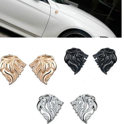 Pár 3D kovové samolepky na auto Odznak s emblémem do auta Chrome Black Gold za 307 206 308 407 3008 207 208 508