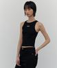 CITTA Mini Label Crop Sleeveless_Ctt358 (Black)