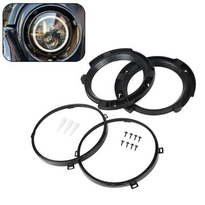 1 Pair Headlight Mounting Bracket Ring Set 7 Inch Replacement for Jeep Wrangler JK 2007 2017