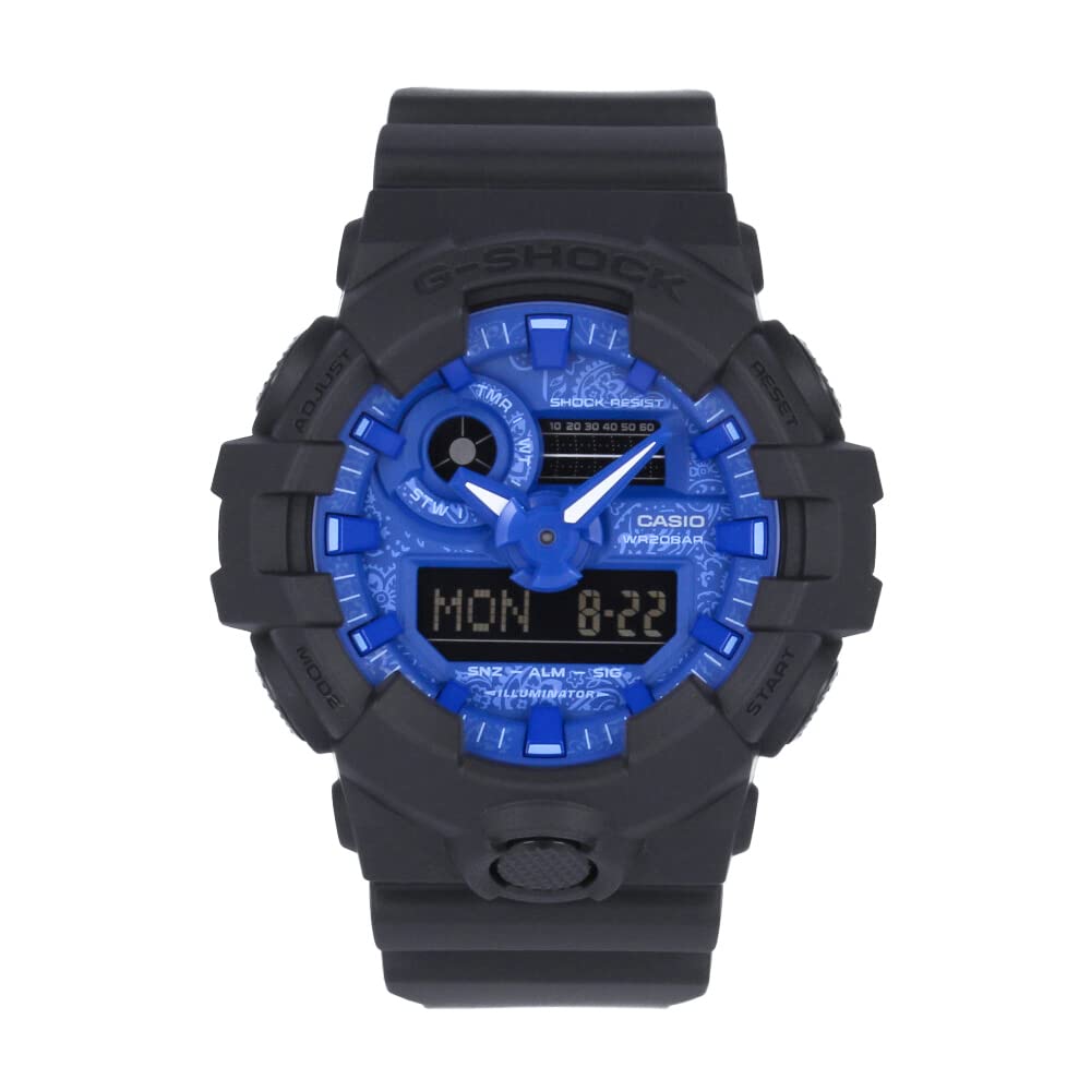 

Casio Series Blue Paisley G-Shock GA-700 Men s Watch, Black, GA-700BP-1A [Used]