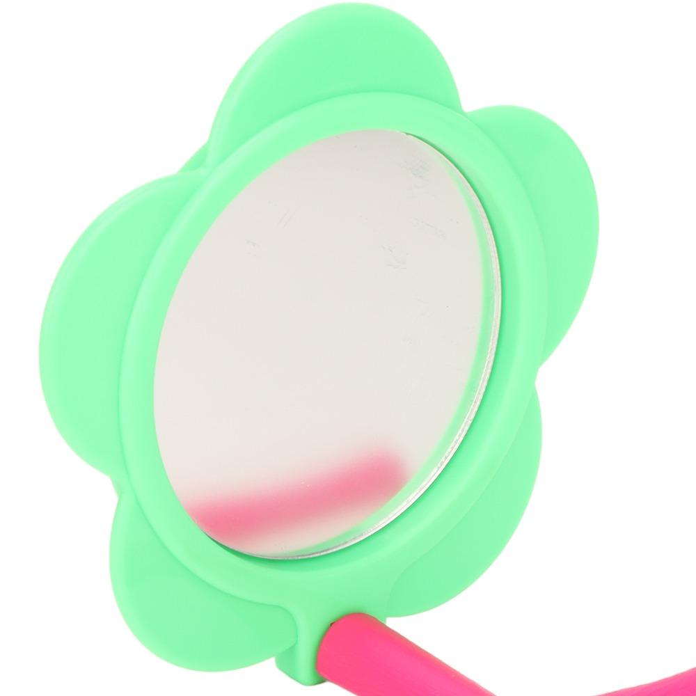 Flower Shape Bird Mirror Perch Plastic Material Colorful Design Bird Cage Mirror Standing Structure Acrylic Material