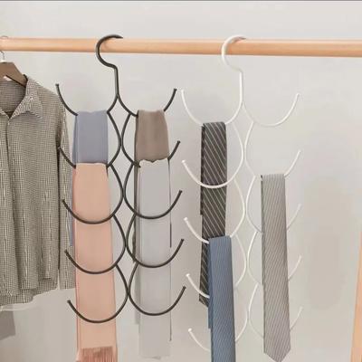 Scarf Storage Rack Hanging Multi Hooks Large Capacity Anti-slip Great Load Bearing Stainless Closet Stockings Leggings Organizer Yoga Pants