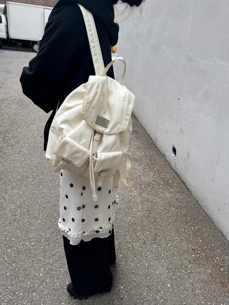 Salbol Symbol Nylon Backpack[Ivory]